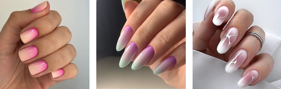 весенний маникюр градиент